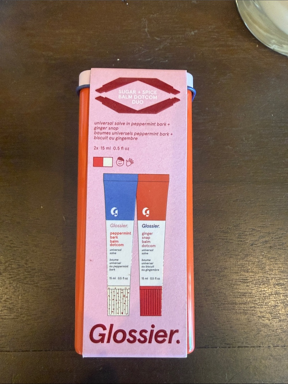 Glossier sugar and spice balm Dotcom Tin Duo